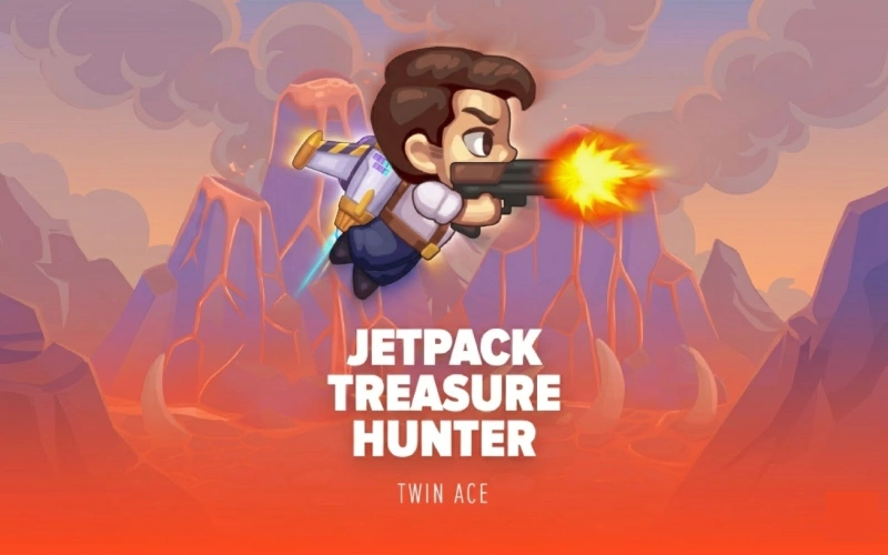 Explore the skies in the Jetpack Treasure Hunter crash game on Stake.