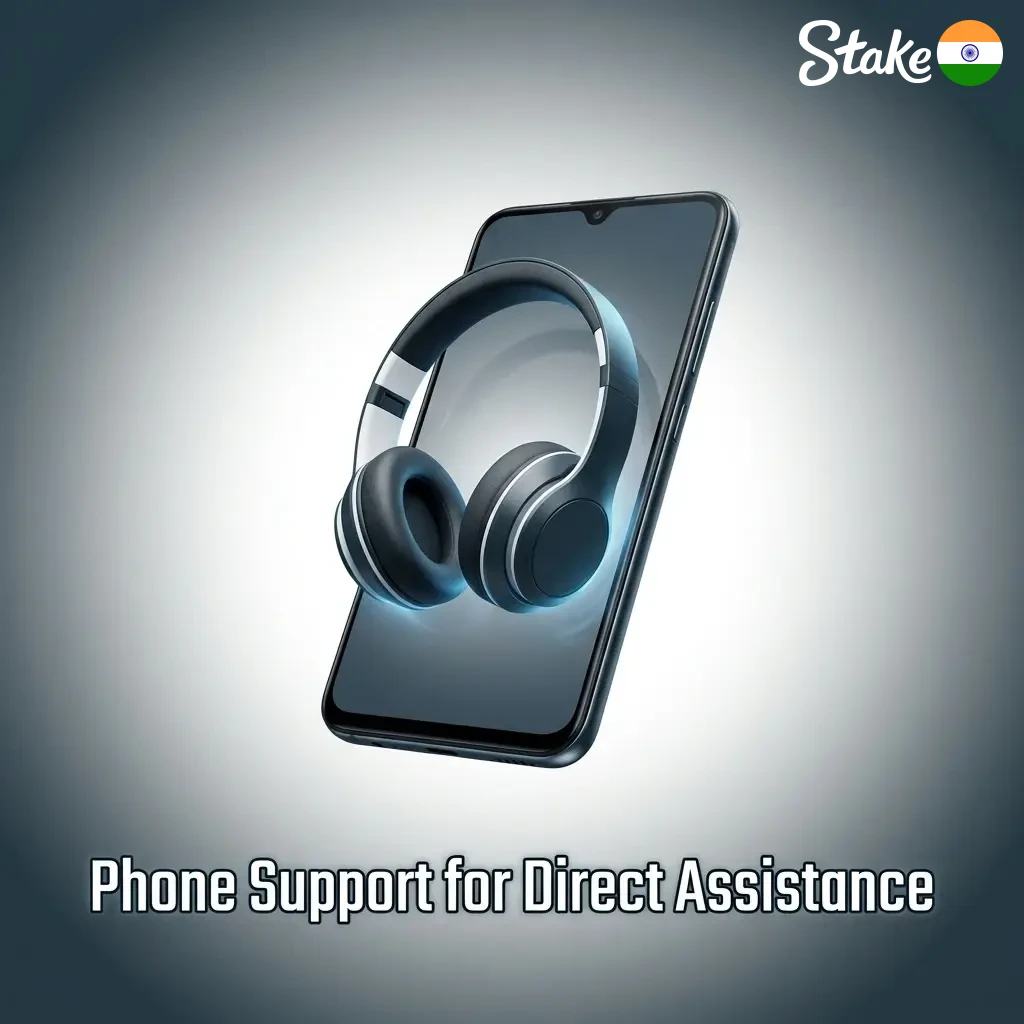 Stake phone support for direct assistance with account and payment concerns, available via official helpline